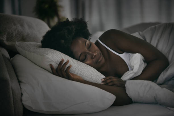 istock Young beautiful woman sleeping. 1381029423