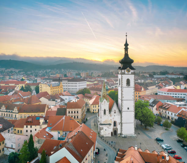 istock Aerial view of Pisek, Czechia 1381042829