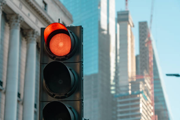 istock A red traffic light in a large city 1381046511