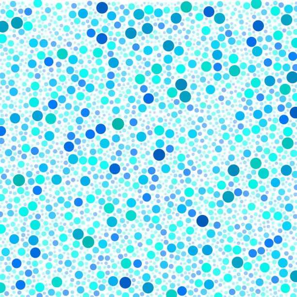 Vector illustration of Bubbles, circles filling surface without overlap