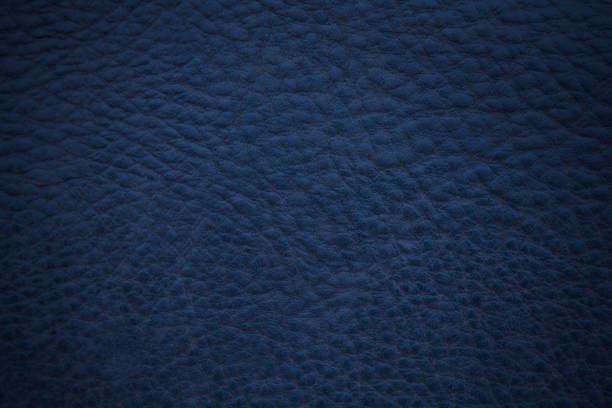 istock Old dark blue faux leather. Dermantin. Close-up. Background. Texture. 1381066737