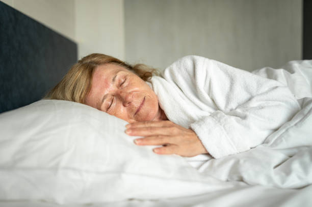 istock Woman in a bed 1381073452