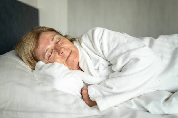 istock Woman in a bed 1381074184