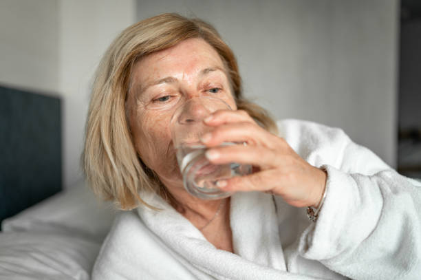 istock Woman in a bed 1381074441