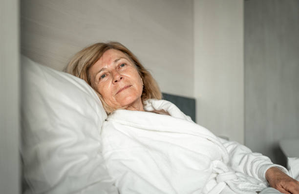 istock Woman in a bed 1381074695