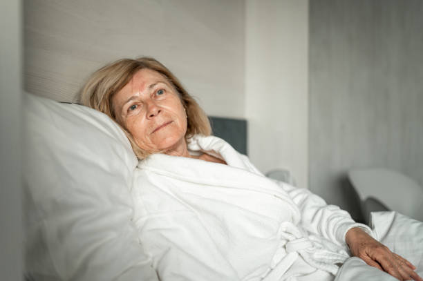 istock Woman in a bed 1381074702