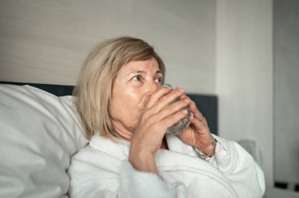 istock Woman in a bed 1381075752
