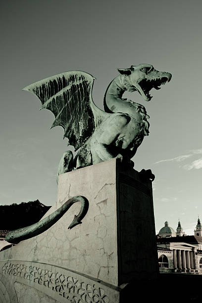 istock Ljubljana downtown statue 138108797