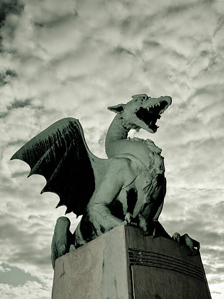 istock Ljubljana downtown statue 138108798