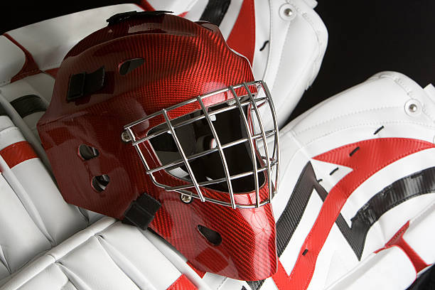 istock Hockey goalie mask and pads 138110138