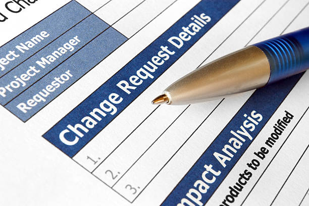 Change request details stock photo