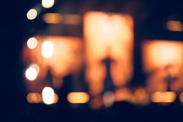 istock De-focused concert stage with laser lights and beams. 1381159876