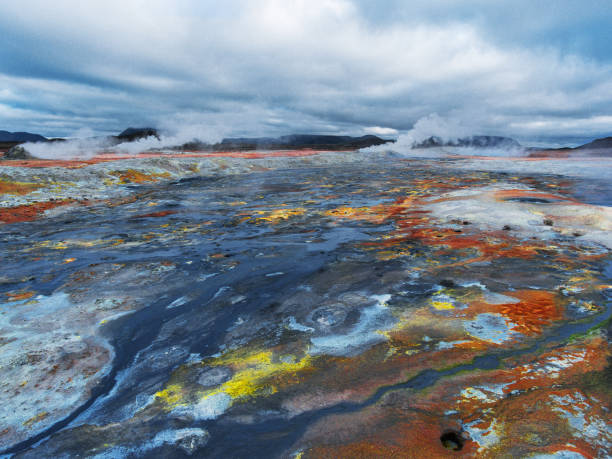 Hverir geothermal area in Iceland