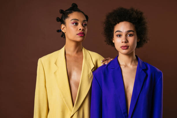 istock Beautiful black women posing in studio 1381250034
