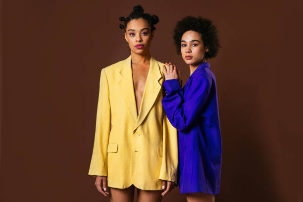 istock Beautiful black women posing in studio 1381257835