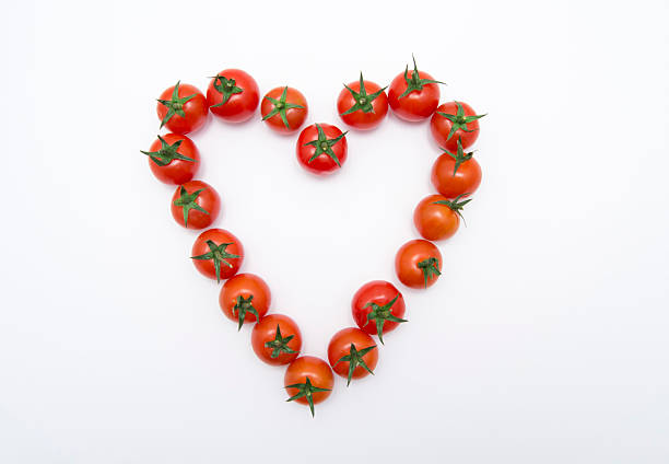 Love Icon with Cherry Tomato stock photo