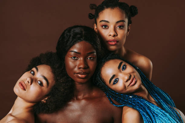 istock Beautiful black women posing in studio 1381266223