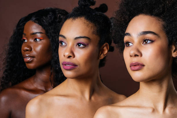 istock Beautiful black women posing in studio 1381282346