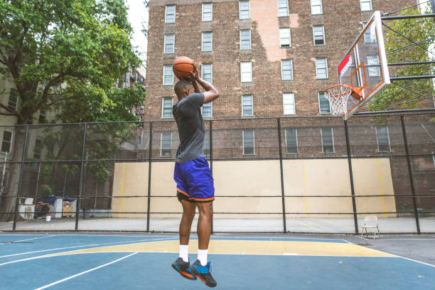istock Basketball player training outdoors 1381291692