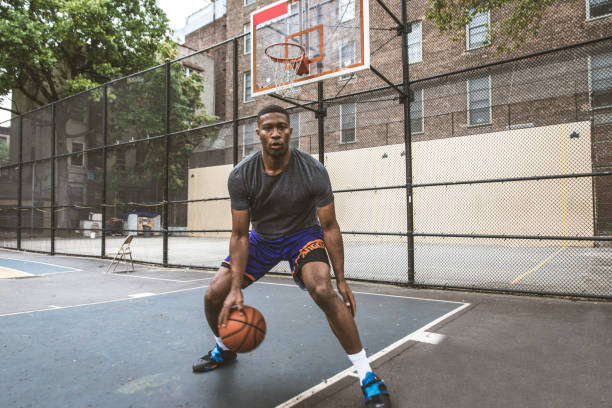 istock Basketball player training outdoors 1381312326