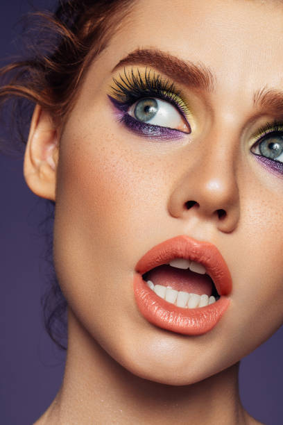 istock Beautiful girl with make-up 1381314330