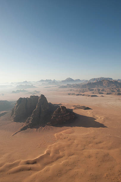 istock Desert landscape at Dawn from the air 138132616
