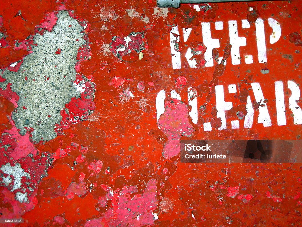 keep clear - Royalty-free Antigo Foto de stock