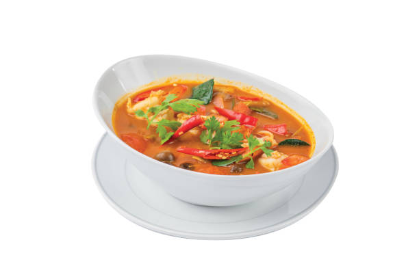 istock Tom Yam Kung (Thai cuisine) isolated on white background 1381332686