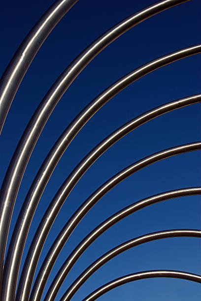 istock Abstract metal pipes. 138133351