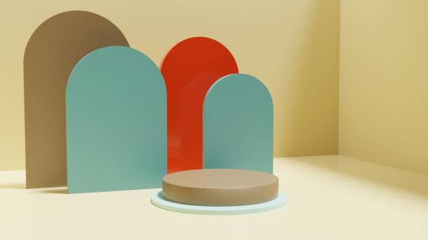 istock 3D pastel geometric podium background 1381334913