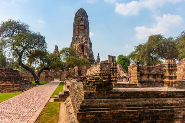 antike tempel an ayutthaya, thailand - 11311 stock-fotos und bilder