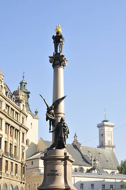 istock The monument famous poet Mickiewicz. 138136481