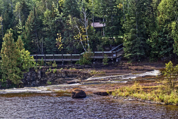istock Tiny falls gather force before the big one - Kakabeka Falls, Thunder Bay, ON, Canada 1381381711