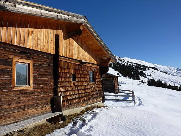 istock Ski chalet in the snow 138142692