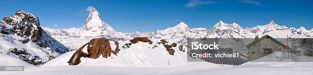 Matterhorn Peak Panorama-Landschaft - Lizenzfrei Alpen Stock-Foto