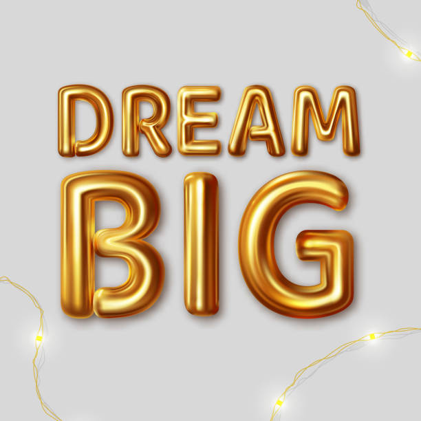 istock Dream big. Vector motivational inscription for the best wishes made 1381433792