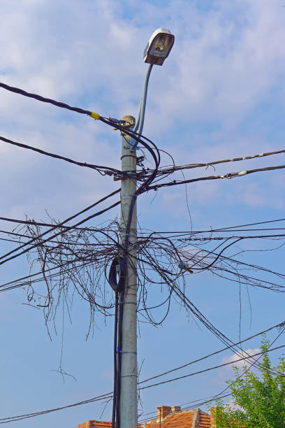 istock Power grid electric wires 1381435411