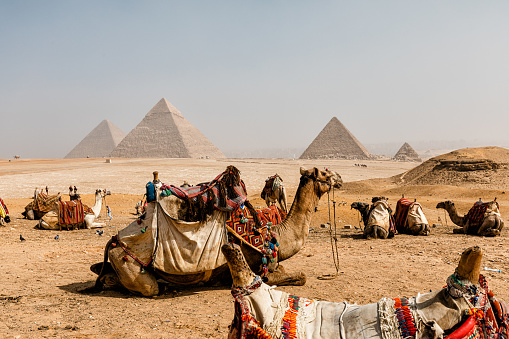 Giza Pyramids near Cairo, Egypt