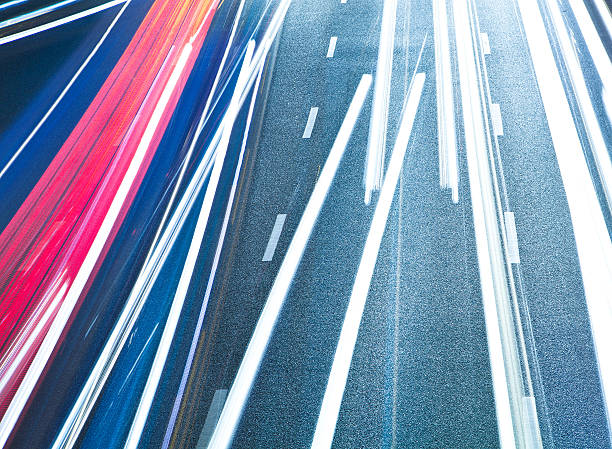 istock Night traffic light on big city 138146375