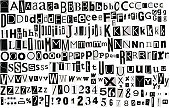 istock Newspaper clippings alphabet 138147041