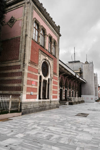 istock Low angle view of Sirkeci Train Station in istanbul. 1381497695