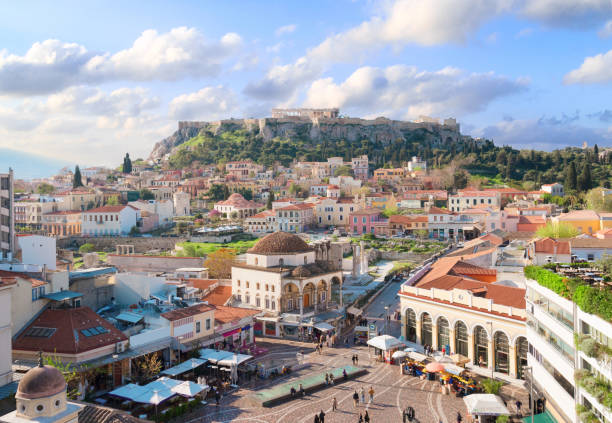 istock Skyline of Athenth with Acropolis hill 1381554669