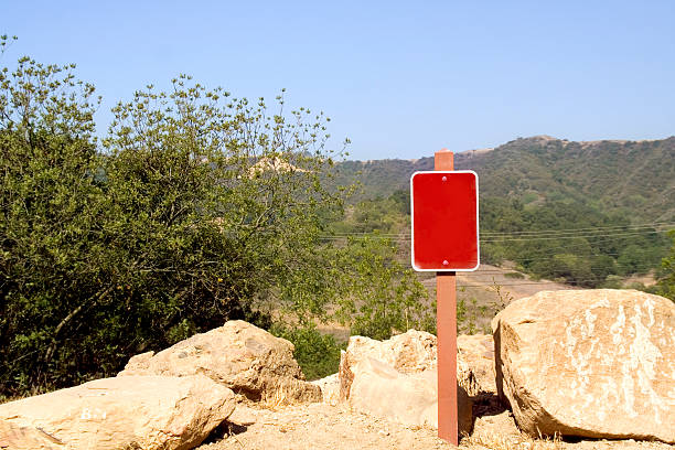 istock Blank sign in the woods 138156852