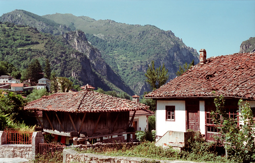 An abandoned house in the village of Pola de Somiedo - in Asturias, northern Spain.  