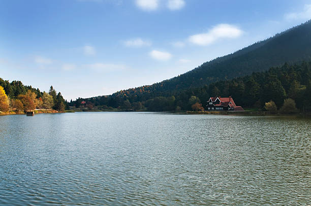 istock Beautiful Lake House 138161257