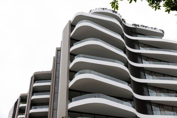 istock New modern apartment building, background with copy space 1381622442