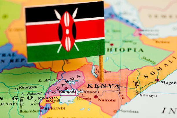 istock Map and Flag of Kenya 138168400