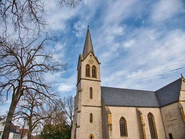 istock Stiftskirche Schildesche in Bielefeld Germany during daylight 1381692267