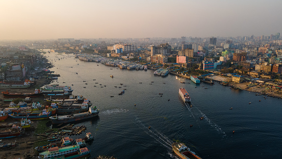 Dhaka is the capital city of Bangladesh, in southern Asia. Set beside the Buriganga River, it’s at the center of national government, trade and culture.