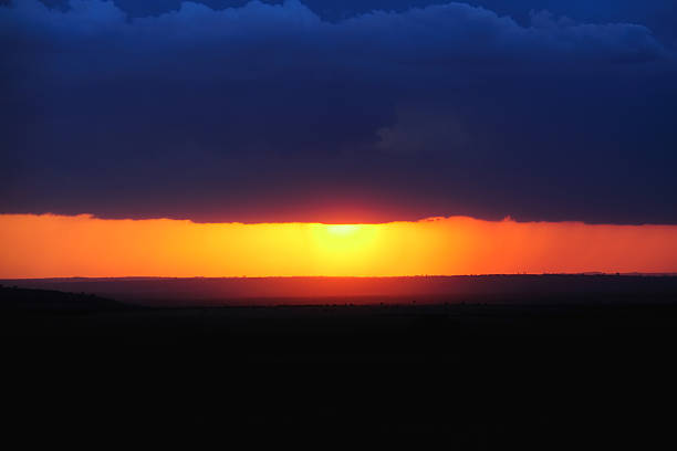 sunset stock photo